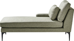 EWRON - Chaise longue - Groen - Rechtszijdig - Stof