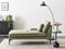 EWRON - Chaise longue - Groen - Rechtszijdig - Stof