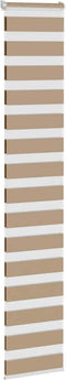 vidaXL - Zebra - Blind - 45x200 - cm - stofbreedte - 40,9 - cm - polyester - zandbruin