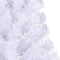 vidaXL - Kunstkerstboom - met - standaard - half - 150 - cm - PVC - wit