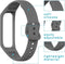 iMoshion Bandje Geschikt voor Samsung Galaxy Fit 2 - iMoshion Siliconen bandje - Grijs