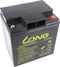 Kung Long WP30-12TNE F8 cyclusbestendige loodvlies-accu, 12 Volt, 30 Ah, M6 binnendraad