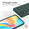 imoshion Hoesje - Geschikt voor Oppo A58 - EasyGrip Backcover - Donkergroen
