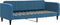 vidaXL - Slaapbank - 80x200 - cm - fluweel - blauw