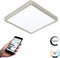 EGLO connect.z Fueva-Z - Smart Opbouwlamp - Dimbaar - Instelbaar wit licht - Grijs/Wit