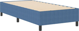 vidaXL - Boxspringbed - Blauw - Enkel - Corduroy - Stof