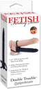 Pipedream Fetish Fantasy voorbinddildo Double Trouble zwart,beige