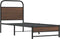 vidaXL - Bedframe - zonder - matras - bewerkt - hout - bruin - eikenkleur - 80x200 - cm
