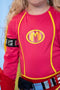 Mega Mindy - Verkleedpak 6-8 jaar met cape - Roze (maat 128)
