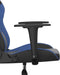 vidaXL - Gamestoel - kunstleer - zwart - en - blauw