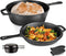 Castex Duocraft - Gietijzeren Pan - 26 cm - Preseasoned - Zwart