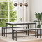 Eettafel Wit 140 x 80 x 75 cm Massief grenenhout