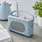Swan Draagbare Retro Radio DAB+ - Blauw - met Bluetooth