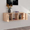 vidaXL - Tv-meubel - 88,5x27,5x30,5 - cm - bewerkt - hout - sonoma - eikenkleurig