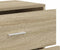 vidaXL - Dressoir - 60x31x84 - cm - bewerkt - hout - sonoma - eikenkleurig