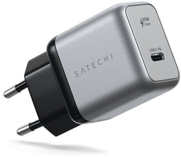 Satechi 30W USB-C PD GaN Wandoplader - Snelladen tot 30W - Zilver