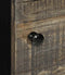 vidaXL - Hoge - kast - 40x33x110 - cm - massief - mangohout