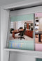 Tijdschriftenkast 195x100x42cm met onderkast Zwart