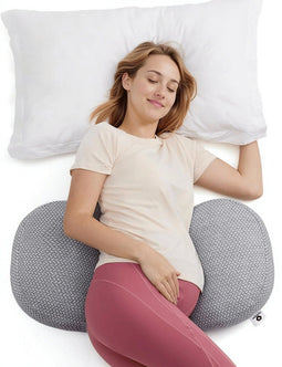 Vulpes Goods® BabyCare - Zwangerschapskussen - 3-in-1 W-vormig design - Aanpasbaar - OEKO TEX® gecertificeerd - Wit