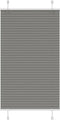 vidaXL - Plissé - rolgordijn - 80x100 - cm - stofbreedte - 79,4 - cm - antraciet