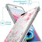 iMoshion Hoesje Geschikt voor iPhone 8 Plus / 7 Plus Hoesje Met Koord - iMoshion Design Hoesje met Koord - Roze / Transparant / Blossom Watercolor