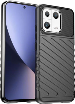 iMoshion Hoesje Geschikt voor Xiaomi 13 Hoesje Siliconen - iMoshion Thunder Backcover - Zwart