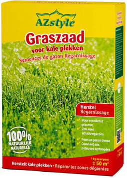 AZstyle Graszaad Herstel - Doorzaaien van Kale Plekken - 1KG - voor 40 tot 60 m2