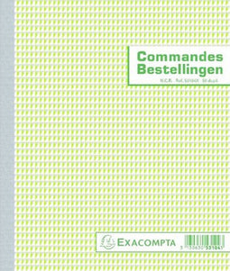 Exacompta - Bestelbonboek FR/NL 210x180mm 50pag 2-voud