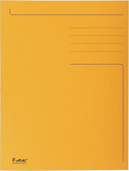 Exacompta dossiermap Foldyne formaat 24 x 32 cm (voor formaat A4) oranje doos van 50 stuks