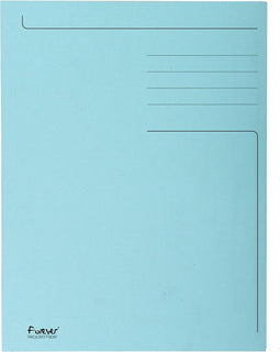 Exacompta dossiermap Foldyne formaat 24 x 35 cm (voor formaat folio) lichtblauw pak van 50 stuks