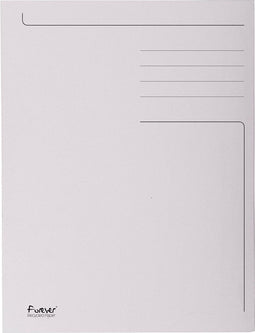 Exacompta dossiermap Foldyne formaat 24 x 35 cm (voor formaat folio) lichtgrijs pak van 50 stuks