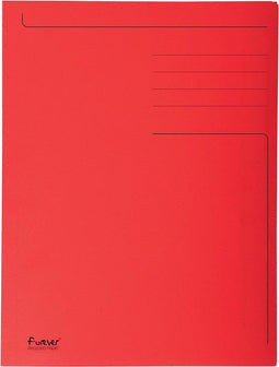 Exacompta dossiermap Foldyne formaat 24 x 35 cm (voor formaat folio) rood pak van 50 stuks