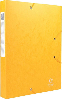 Exacompta Elastobox Cartobox rug van 4 cm geel kwaliteit 7/10e