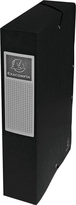 Exacompta elastobox Exabox zwart rug van 6 cm