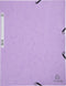 Exacompta elastomap uit karton, ft A4, 3 kleppen, set van 3 stuks in 3 tinten roze (Candy)