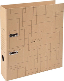 Exacompta Eterneco ordner met hefboom Prem'Touch, uit karton, ft A4, rug van 7 cm, kraftbruin