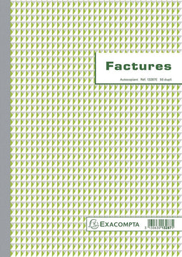 Exacompta facturen, ft 29,7 x 21 cm, dupli, Franstalig
