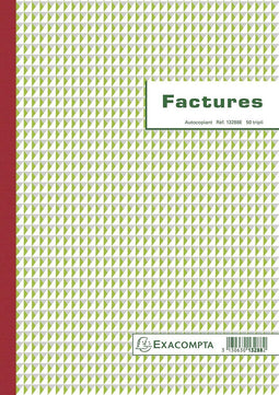 Exacompta facturen, ft 29,7 x 21 cm, tripli, Franstalig