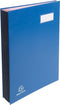 Exacompta handtekenmap voor ft 24 x 35 cm, uit karton overdekt met pvc, 20 indelingen, blauw