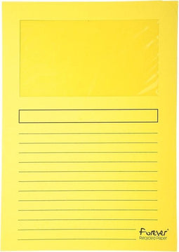 Exacompta Insteekmappen met venster - Geel A4 25 stuks