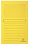 Exacompta Insteekmappen met venster - Geel A4 25 stuks