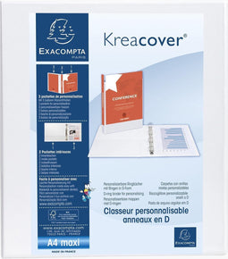 Exacompta Kreacover ringmap wit 2 ringen van 40 mm