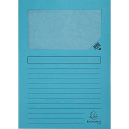 Exacompta - L-map Forever, voor ft A4, pak van 25 stuks, lichtblauw