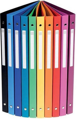 Exacompta ringmap, voor ft A4, uit ondoorschijnend PP,4 ringen van 15mm,geassorteerde kleuren 1 stuk