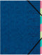 Exacompta Sorteermap 7-delig blauw