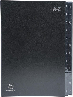 Exacompta sorteermap Ordonator 24 vakken met tabs A-Z, zwart