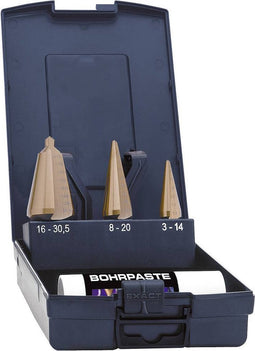 Exact 50105 Lepelboor set 3-delig 3 - 14 mm, 4 - 20 mm, 16 - 30.5 mm HSS TiN 3 vlakken schacht 1 set(s)