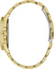 GW0254L2 horloge dames staal goldplated met idem band en zirconia