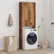 vidaXL - Wasmachinekast - 64x25,5x190 - cm - oud - houtkleurig