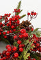 House of Seasons Barney - Kerstkrans - Ø50 cm - Groen Rood